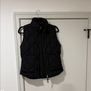 J. Crew Black Quilted Vest
